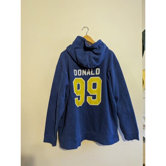 La rams football blue hoodie Aaron Donald 99 size 3XL - Picture 3 of 5